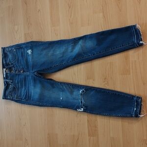 Madewell Hi Rise Distressed Skinny Jeans